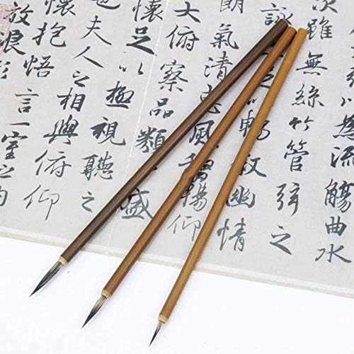 PDGJG 3 adet / takım Saç Kanca Hattı Ince Boya Fırçası Çin Kaligrafi Fırçası Kalem Boya Fırçası Sanat sabit yağlı boya Fırçası