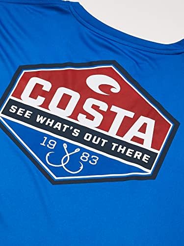 Costa Del Mar erkek Teknoloji Trinity Performans kısa kollu tişört