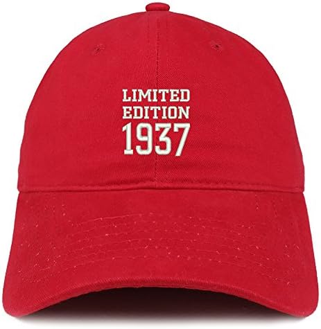 Trendy Giyim Mağazası Sınırlı Sayıda 1937 İşlemeli Doğum Günü Hediyesi Fırçalanmış Pamuklu Şapka