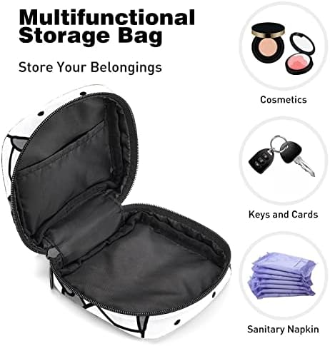 Temizlik peçeteleri saklama çantası, Taşınabilir Kullanımlık Regl Pad fermuarlı çantalar, Tampon çanta Kadın Kızlar için,