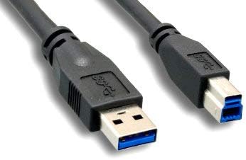 Kentek 3 Feet FT SpuerSpeed USB 3.0 Tip A Erkek B Tipi Erkek M / M Kablo 28 AWG 5.0 Gbps Veri Transferi Sync şarj kablosu