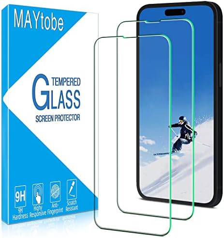 MAYtobe [2 Paket] iPhone 14 Pro Max Ekran Koruyucu Temperli Cam