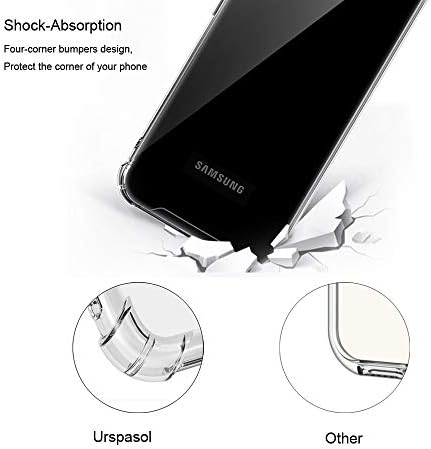 Urspasol Samsung Galaxy Not için 20 Kılıf Crystal Clear Ultra İnce Hafif Telefon Kapak Şok Emme Tampon Şeffaf Darbeye Dayanıklı