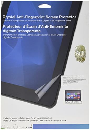 Yeşil Soğan Kaynağı Kristal Anti-Parmak İzi Ekran Koruyucu ile Microsoft Surface için Windows RT (RT-SPMSRT01AF)