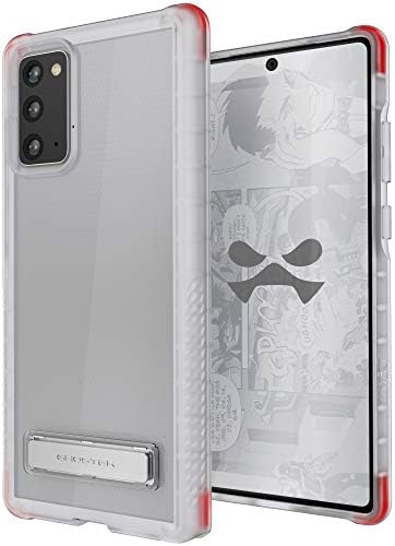 Ghostek Gizli Galaxy Note 20 Kickstand ve Güvenli El Kavrama Tamponlu Şeffaf Kılıf Süper İnce Slim Fit Tasarım ve Kablosuz