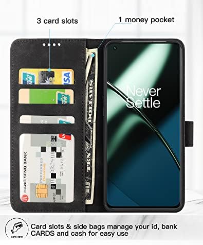 Eastcoo cüzdan kılıf Kılıfı için Oneplus 11 5G, [3 Kart Yuvaları] [Standı Fonksiyonu] PU Deri Darbeye Dayanıklı Koruyucu