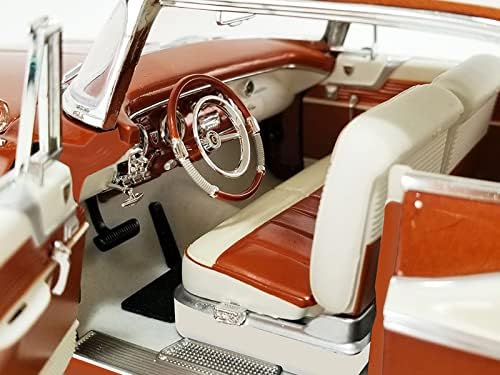 1956 Chrysler New Yorker St. Regis Copper ile tanıştı. w / Beyaz ve Bakır İç Ltd Ed 198 adet 1/18 pres döküm model araba