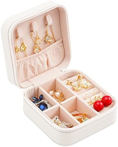 Taşınabilir Seyahat Mini mücevher Kutusu Deri Mücevher Yüzük Organizatör vaka hediye paketi Kutusu Kızlar Kadınlar(4 renk: