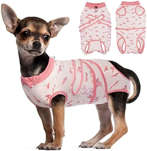 ROZKİTCH Köpek Kurtarma Takım Elbise Köpek Kedi için Ameliyat Sonrası, Kadın Erkek Köpek için Cerrahi Onesie Pantolon, koni