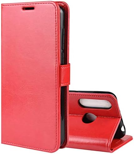 HualuBro Wiko Y60 Durumda, Retro pu deri cüzdan Flip Folio Darbeye Dayanıklı telefon kılıfı Kapak ile [Kickstand] [Kart Yuvaları]