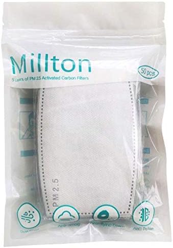 Millton PM 2.5 Filtreler 5 Katmanlar Filtreler Aktif Karbon Filtreler (20 Adet)