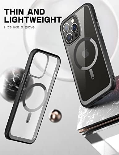 SUPCASE Unicorn Beetle Mag iphone için kılıf 14 Pro 6.1 ile Uyumlu MagSafe Darbeye Dayanıklı Koruyucu İnce Şeffaf Kılıf (Siyah)