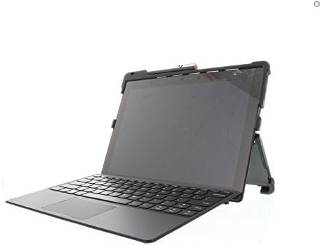 Ticari, iş ve Ofis İhtiyaçları için Lenovo Miix 720 2'si 1 arada Tablet için Tasarlanmış Gumdrop DropTech Kılıfı-Siyah, Sağlam,
