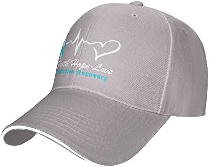 Bağımlılığı kurtarma farkındalık kapaklar inanç umut aşk beyzbol şapkası hediye kadınlar için şapka