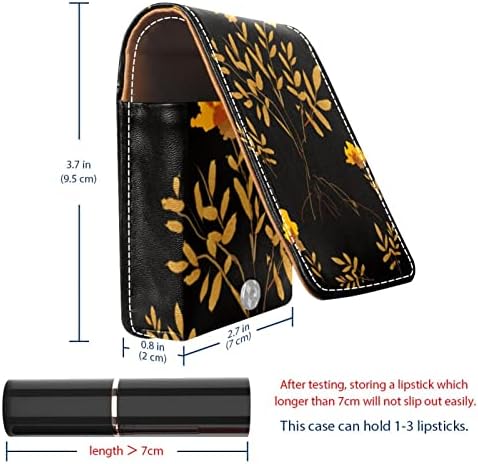 ORYUEKAN Makyaj ruj kılıfı ruj aynalı çanta taşınabilir ruj çanta dudak parlatıcısı depolama organizatör, Pastorable Güz