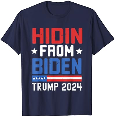 Hidin Gelen Biden Çocuklar Erkekler Trump 2024 Komik Anti Joe Biden T-Shirt
