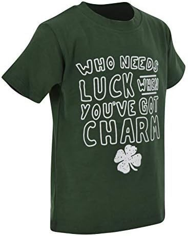 Şans Gömleğine İhtiyacı Olan Benzersiz Erkek Bebek Yeşil Aziz Patrick Günü