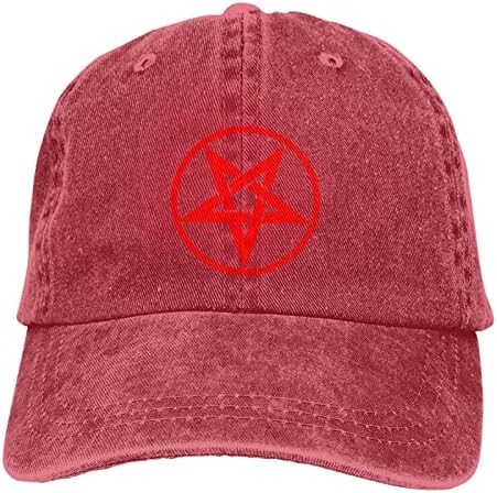 Dolu Şeytan Baphomet Ram Logo beyzbol şapkası Yıkanabilir Ayarlanabilir kovboy şapkaları Kadın erkek golf şapkaları