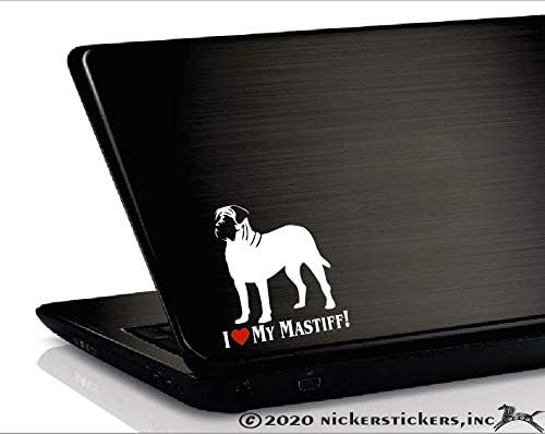 Mastiff Vinil Pencere Köpek Çıkartma Etiketimi Seviyorum