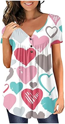 Bayan Yaz Üstleri Artı Boyutu Sevgililer Gömlek Grafik Tees Y2k Giyim Tatil Dışarı Çıkmak Üst Sevgililer Günü Hediyeleri