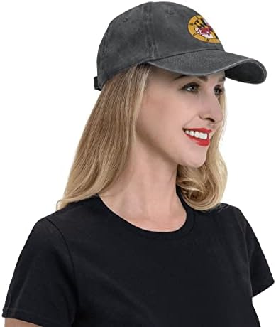 Maryland Bayrağı beyzbol şapkası Yıkanabilir Ayarlanabilir Sandviç Kap Erkek Kadın Sandviç Kap