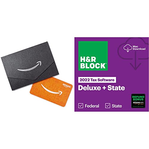 H & R Block Vergi Yazılımı Deluxe + İade Bonusu Teklifli Eyalet 2022 ('a Özel) [Mac İndir] + 10 $ Hediye Kartı