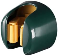 Paspas Duvara Montaj kelepçesi Süpürge Kancası Delikli Olmayan Sabitleme Rafı Tuvalet Güçlü Viskon paspas Depolama Toka Rafı-Yeşil