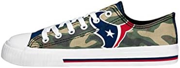 Houston Texans NFL Bayan Camo Düşük Üst kanvas ayakkabılar-7