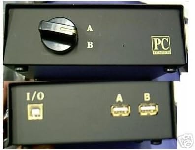 YENİ 2 Yollu Yazıcı Tarayıcı USB Bağlantı Noktası - AB A-B Anahtar Kutusu - MAC'LER ve Pc'lerle çalışır