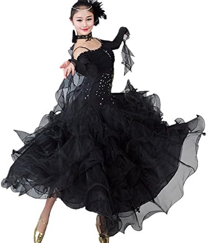 YC İYİ Kadın Modern Waltz Tango Pürüzsüz Balo Salonu Dans Elbise Standart Balo Salonu Elbise