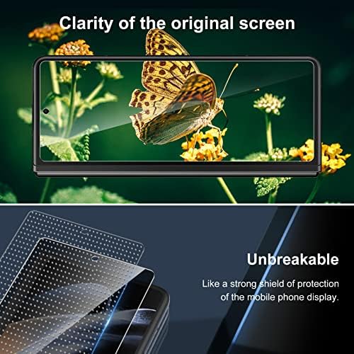 LYWHL [2 Paket] Samsung Galaxy Z Kat 4 Gizlilik Ekran Koruyucu, Anti Casus Temperli Cam Ön Koruyucu Film için Galaxy Z Kat