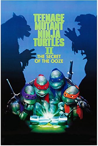 Teenage Mutant Ninja Turtles II: Sızmanın Sırrı (1991) Fotoğraf 8 inç x 10 inç FOTOĞRAF Kaplumbağalar Silindir Etrafında