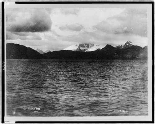 Tarihselfindings Fotoğraf: Uzun Erişim, Magellan Boğazı, Şili, Güney Amerika, Kanal, Arjantin, 1890-1923