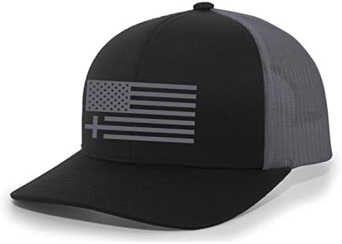 Hıristiyan Amerikan Bayrağı Çapraz Erkek İşlemeli Örgü Geri şoför şapkası