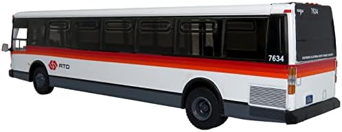 1980 Grumman 870 Gelişmiş Tasarım Transit Otobüs Güney Kaliforniya Hızlı Transit Bölge 485 Los Angeles 1/87 Diecast Model