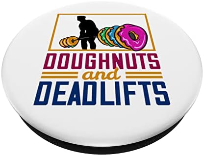 Komik Donutlar ve Deadliftler Çörek Halter Fitness PopSockets Değiştirilebilir PopGrip