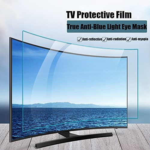 Göz Koruması Çizilmez Parlama Önleyici Mat Film - 75-85 inç Mavi ışık Önleyici/Çizilmez/UV Önleyici TV Ekran Koruyucu-Göz