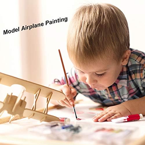 Minyatür Model Boya Fırçası Seti - Sanat Resmi için 11 Adet İnce Detay Boyama Fırçası-Akrilik, Sulu Boya, Guaj, Yağlı Boya-Uçak