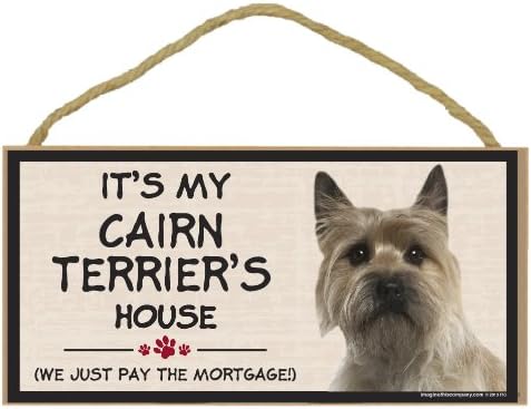 Bu Ahşap Cins Dekoratif İpotek İşaretini Hayal Edin, Cairn Terrier