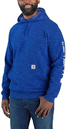 Carhartt erkek Gevşek Fit Orta Ağırlık Logo Kollu Grafik Sweatshirt