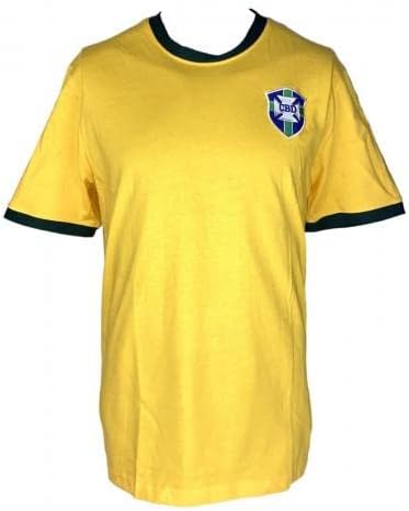 Pele İmzalı Sarı Brezilya Futbol Forması BAS Holo ve PSA COA İmzalı Futbol Formaları