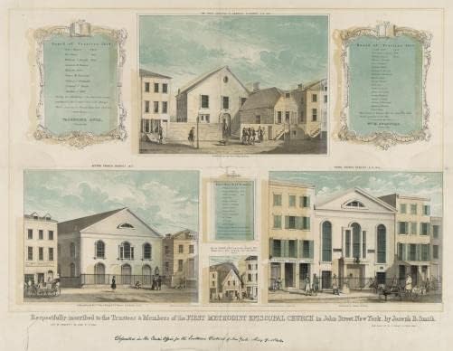 Tarihsel Bulgular Fotoğraf: Birinci Metodist Piskoposluk Kilisesi, John Street, New York, NY, Mayıs c1844