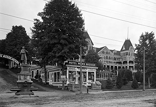 1900-1910 Otel Savakları, Winnipesaukee Gölü Vintage Fotoğraf 13 x 19 Yeniden Basım
