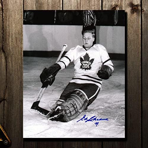 Ed Chadwick Toronto Maple Leafs AKSİYON İmzalı 8x10-İmzalı NHL Fotoğrafları