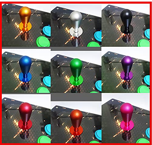Arcade Yedek KDıT Alüminyum Yarasa Üst Kolu tozluk Battop Topuzu ZİPPY SANWA SEİMİTSU Joystick Kolu-Siyah Renk