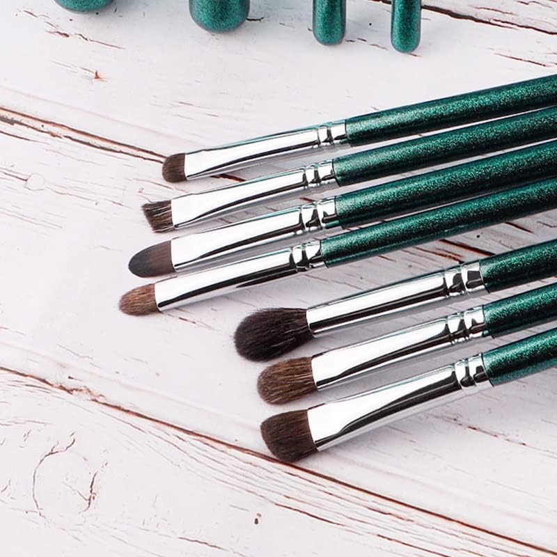 Yok Makyaj Fırçası-İnci Yeşili 11 adet Yumuşak Kozmetik Seti-Yeni Başlayanlar için Kozmetik Alet ve Güzellik Kalemi (Renk: