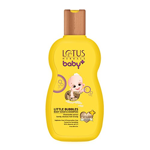 Lotus Herbals Bebek + Küçük Kabarcıklar Vücut Yıkama ve Şampuan, 200ml