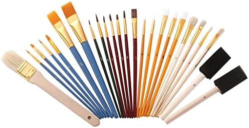 XXXDXDP 25 adet Set Fırçalar Kombinasyonu Suluboya Fırçaları Öğrenci Sanat Boyama Araçları Sanatçı Sanat Malzemeleri