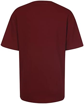 Wenını Bayan Üstleri Tee Gömlek-Moda Bayan Yaz Üstleri Yuvarlak Boyun Kısa Kollu Baskı günlük t-Shirt Bluz
