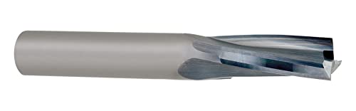LMT Onsrud 60-241 Solid Carbide Upcut Low Helix Finisher Kesici Takım, İnç, Kaplamasız (Parlak) Kaplama, 10 Derece Sarmal,